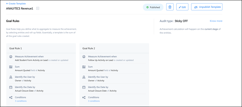 Goal Template Documentation